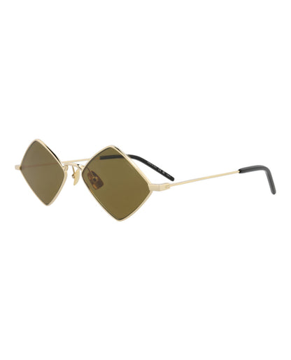 Saint Laurent Square-Frame Metal Sunglasses