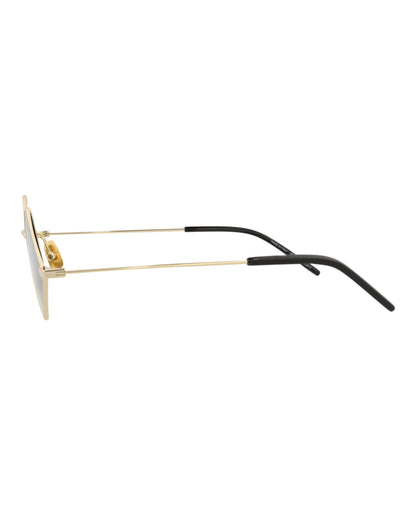 Saint Laurent Square-Frame Metal Sunglasses