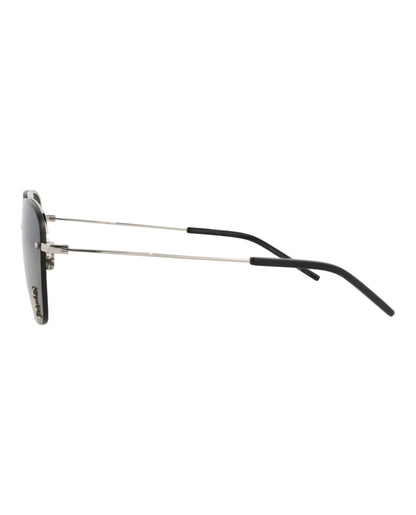 Saint Laurent Aviator-Frame Metal Sunglasses