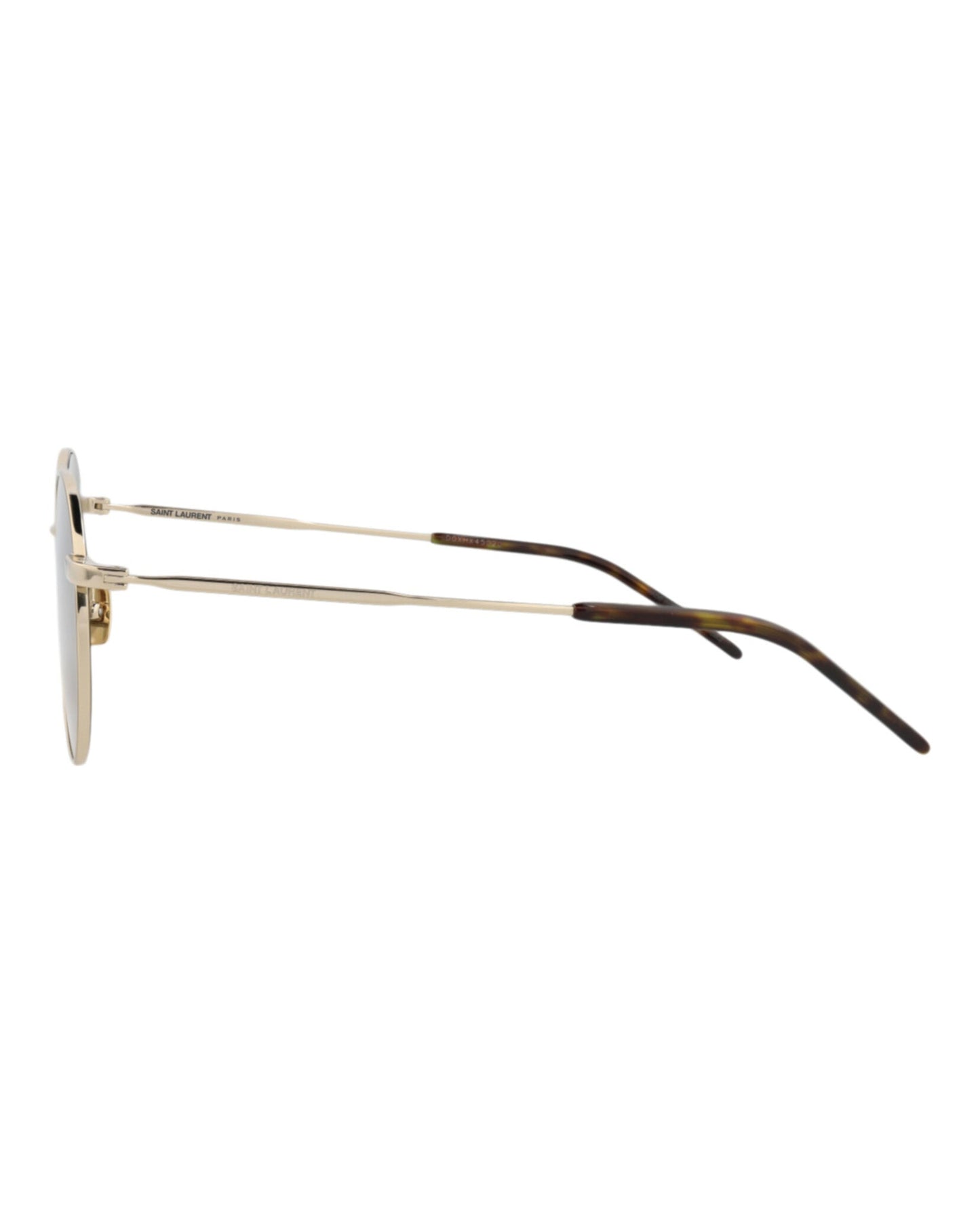 Saint Laurent Round-Frame Metal Sunglasses