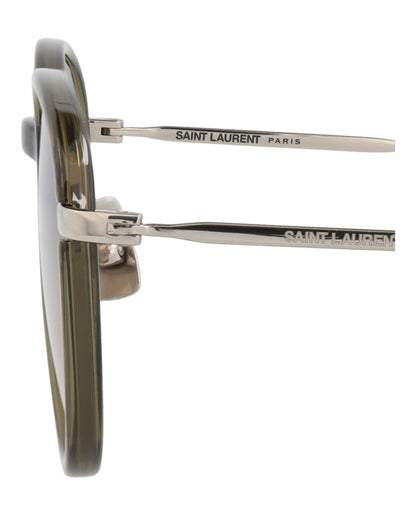 Saint Laurent Round-Frame Injection Sunglasses