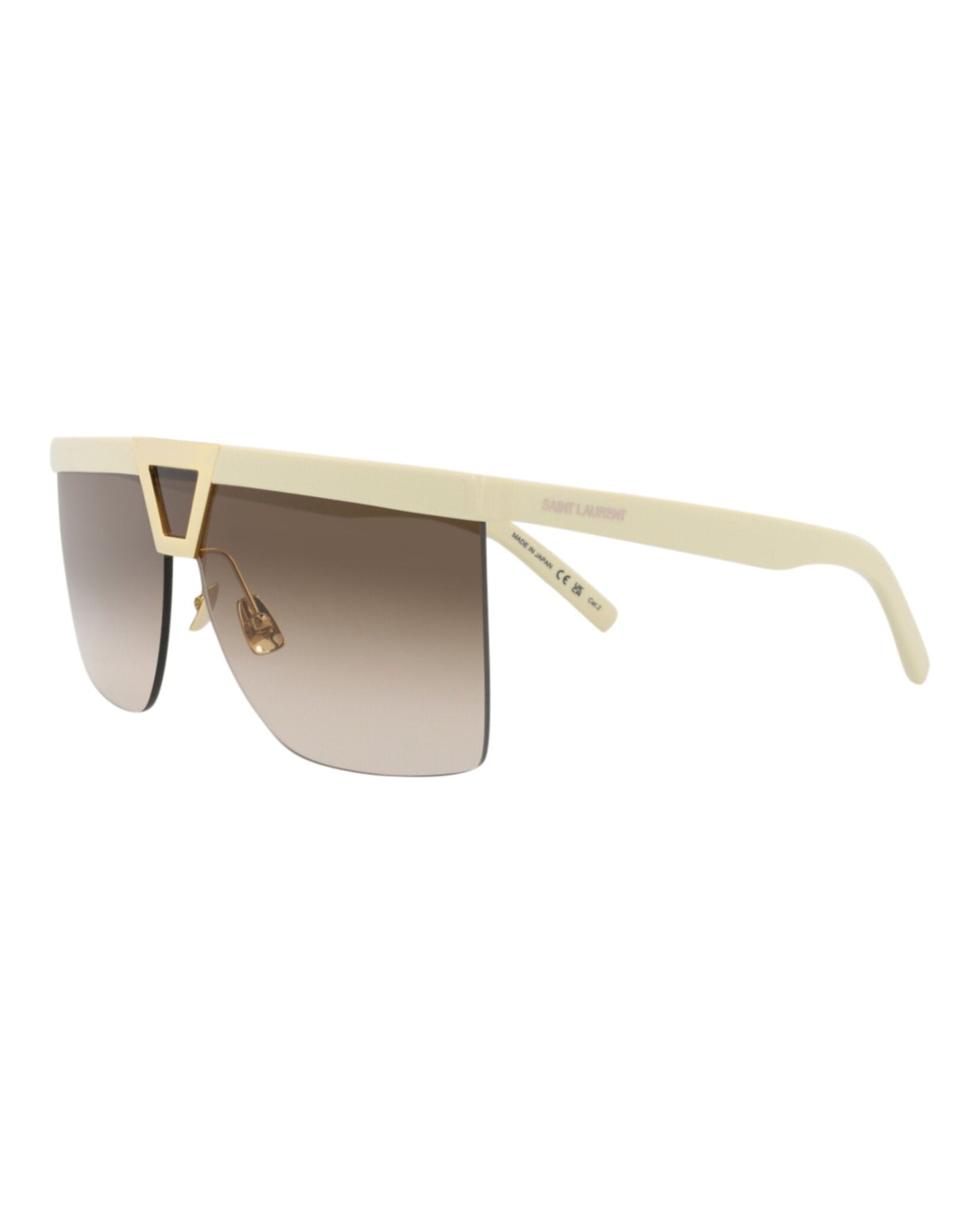 Saint Laurent Shield-Frame Acetate Sunglasses