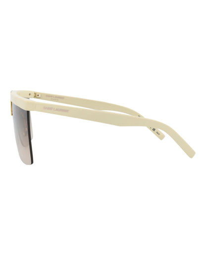 Saint Laurent Shield-Frame Acetate Sunglasses