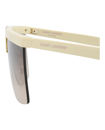 Saint Laurent Shield-Frame Acetate Sunglasses