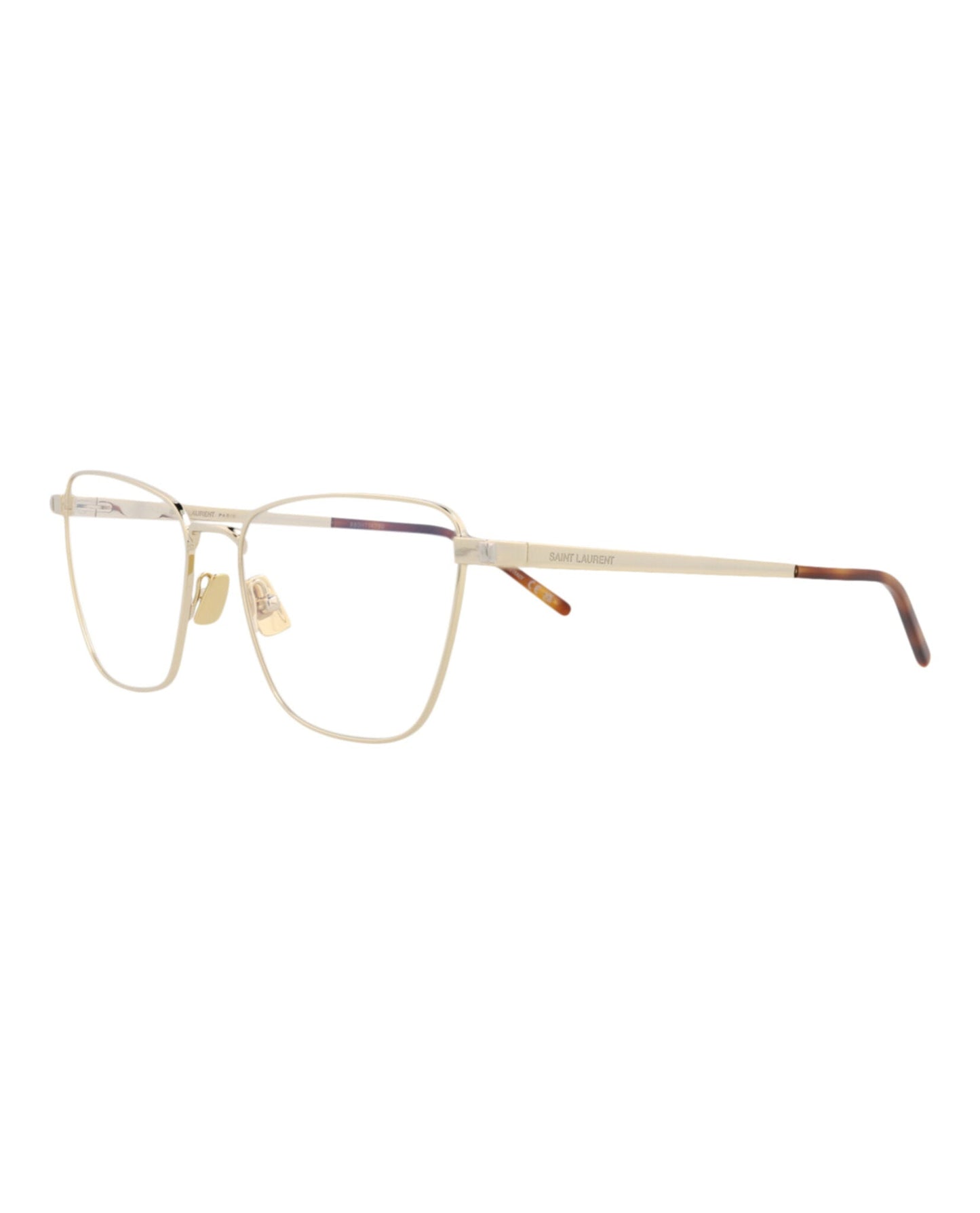 Saint Laurent Cat Eye-Frame Metal Optical Frames