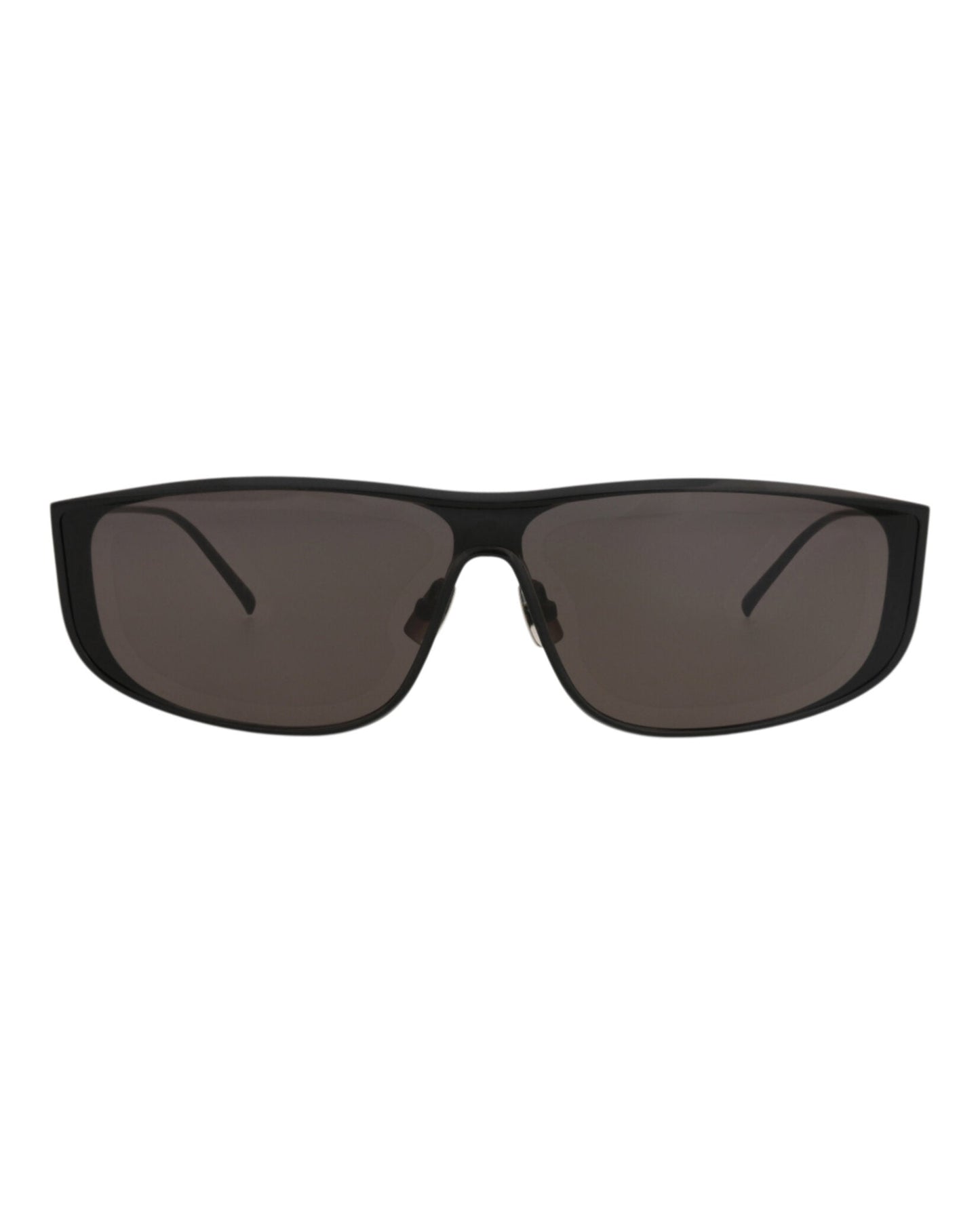 Saint Laurent Shield-Frame Metal Sunglasses