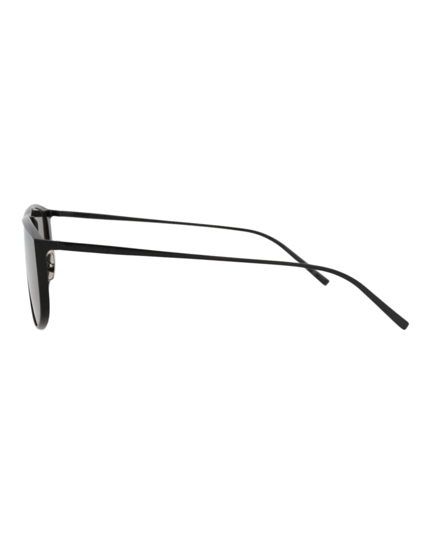 Saint Laurent Shield-Frame Metal Sunglasses