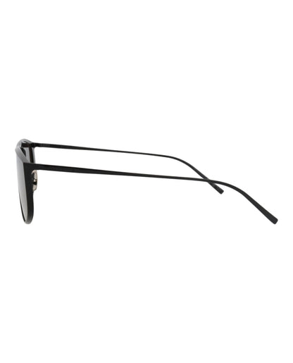 Saint Laurent Shield-Frame Metal Sunglasses