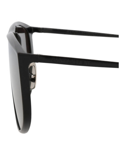 Saint Laurent Shield-Frame Metal Sunglasses