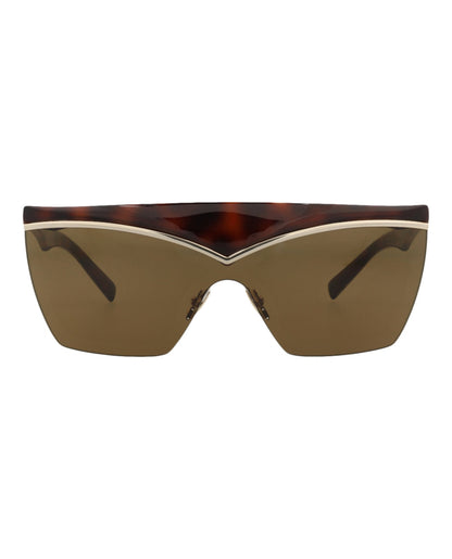 Saint Laurent Shield-Frame Injection Sunglasses