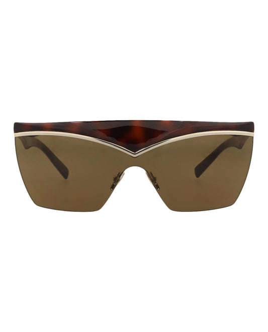 Saint Laurent Shield-Frame Injection Sunglasses