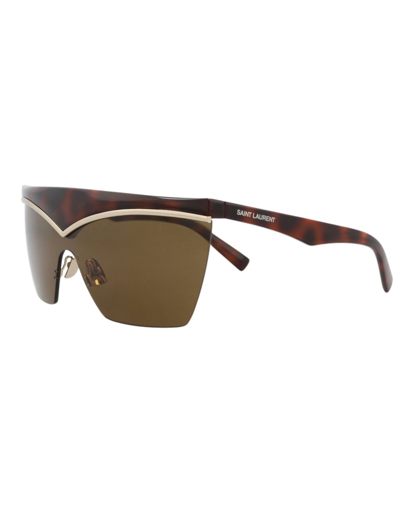 Saint Laurent Shield-Frame Injection Sunglasses