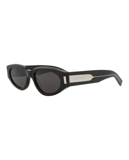 Saint Laurent Round-Frame Recycled Acetate Sunglasses