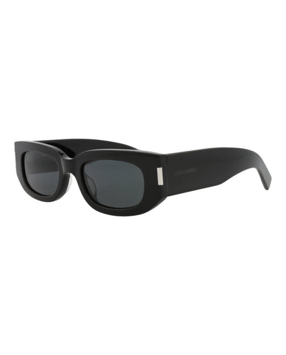 Saint Laurent Round-Frame Recycled Acetate Sunglasses