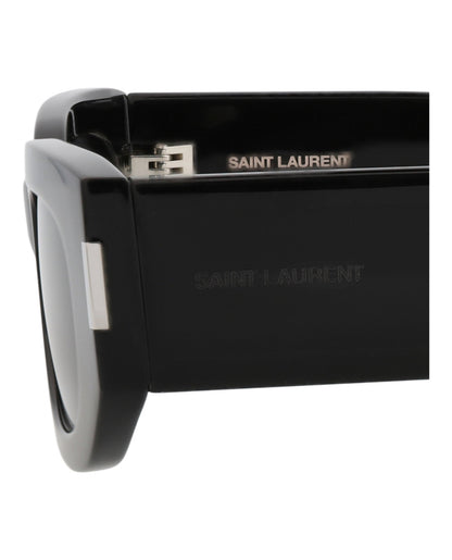 Saint Laurent Round-Frame Recycled Acetate Sunglasses