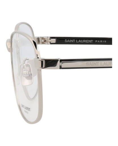 Saint Laurent Square-Frame Metal Optical Frames