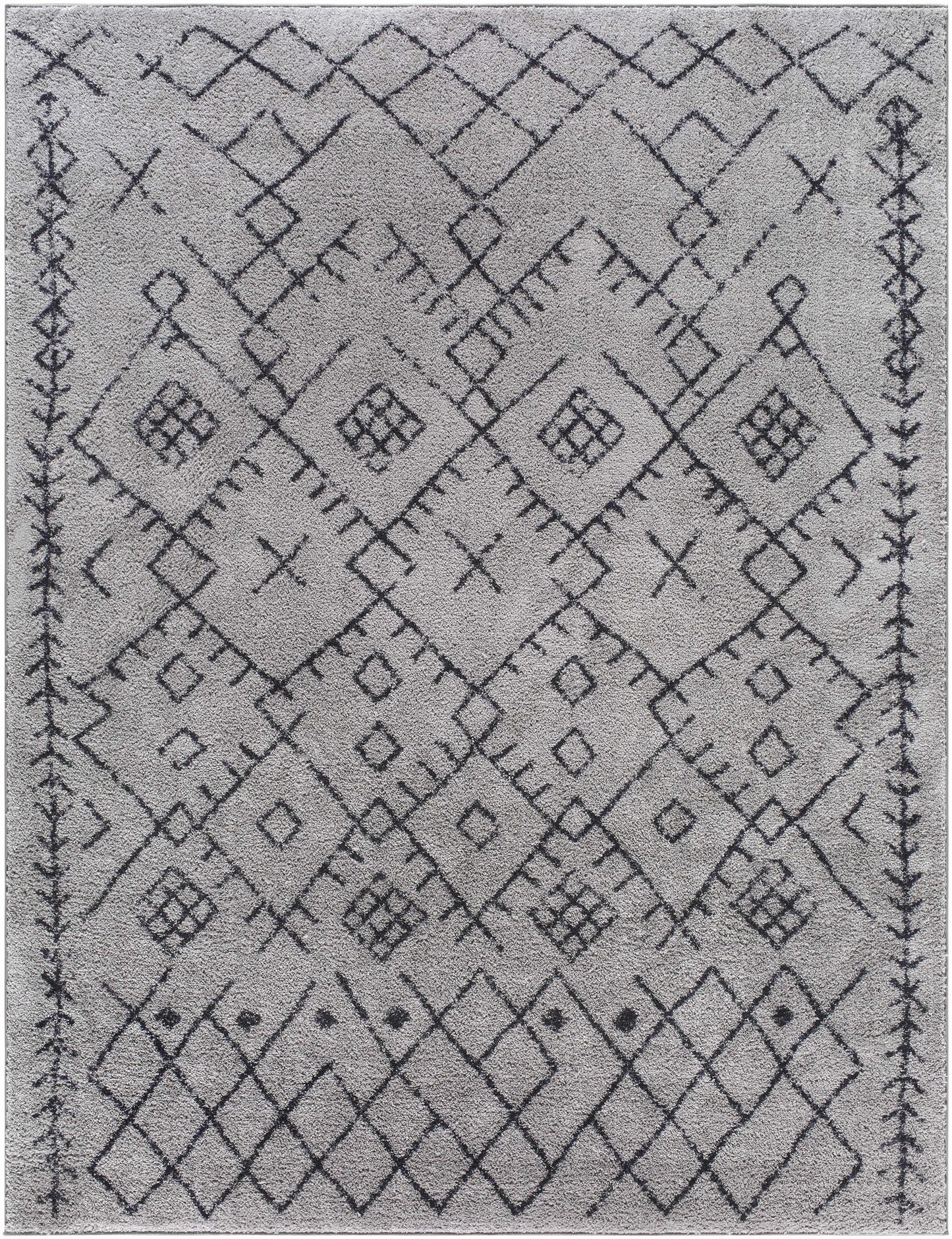 Elyes Gray Washable Area Rug - Clearance