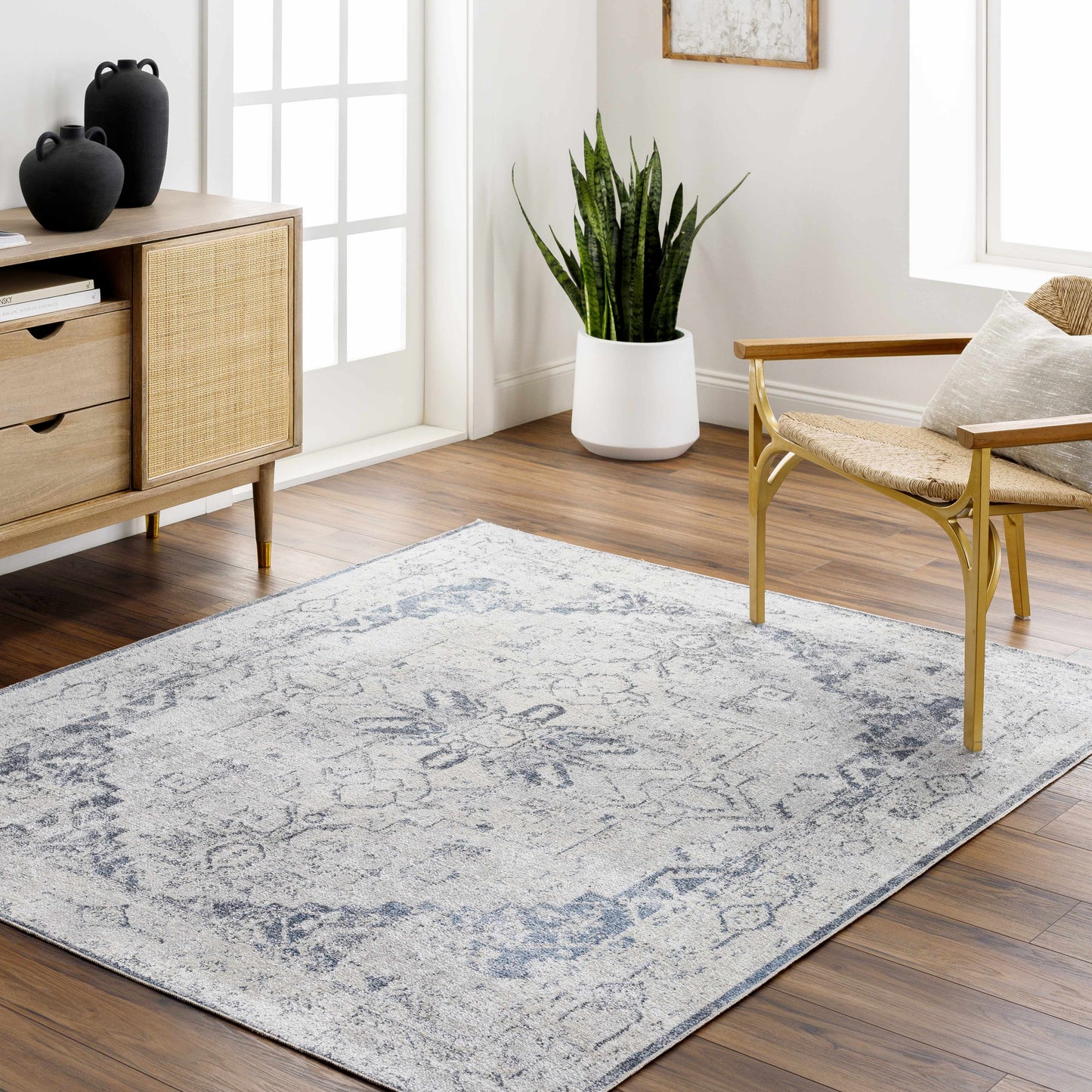 Hera Ivory Boutique Washable Rug - Clearance