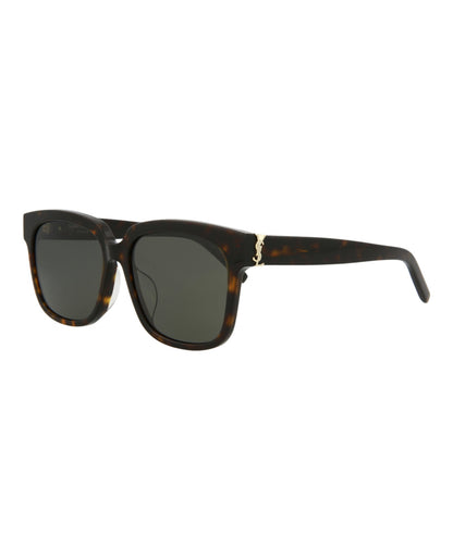 Saint Laurent Rectangle-Frame Acetate Sunglasses