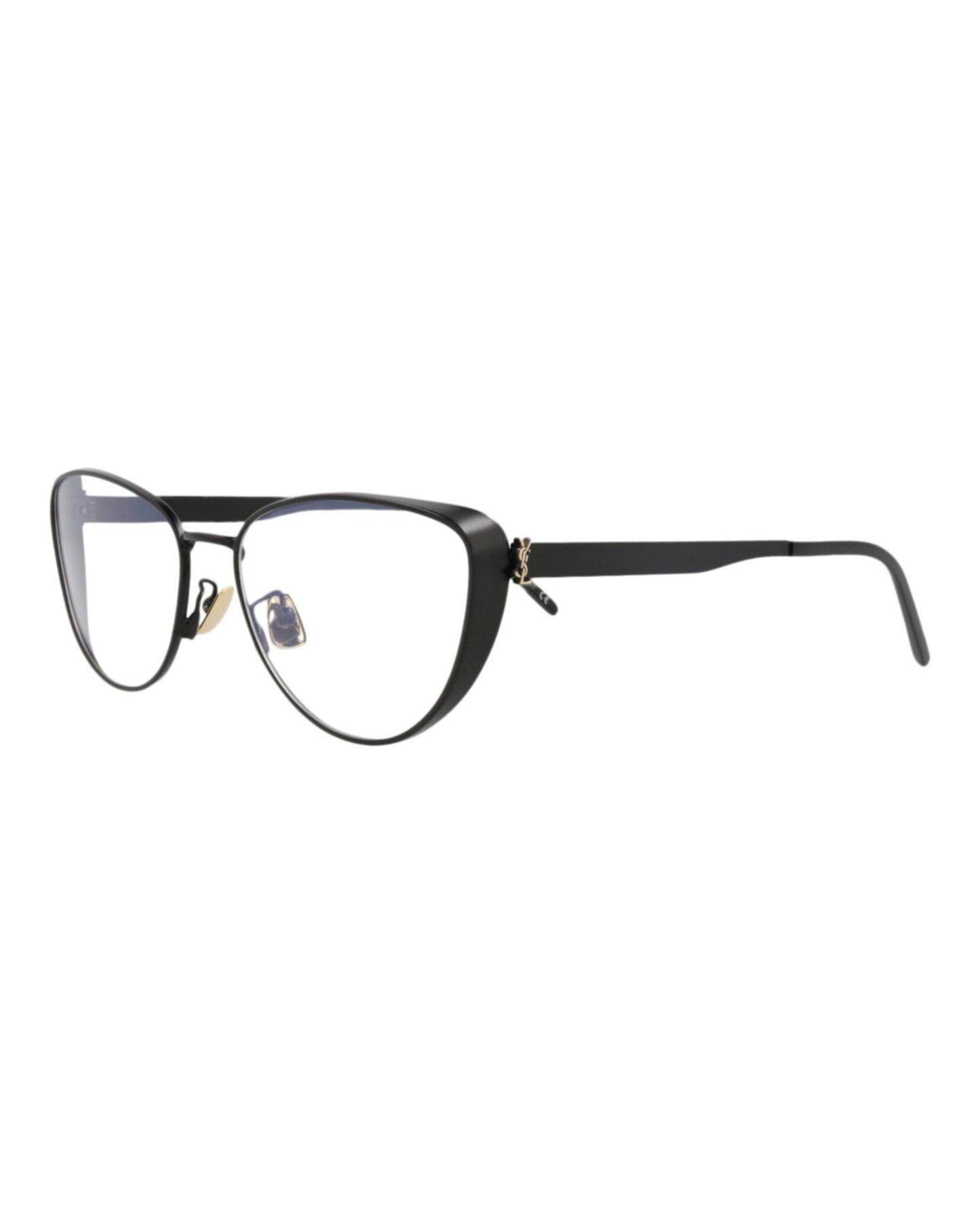 Saint Laurent Cat Eye-Frame Metal Optical Frames