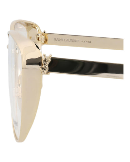 Saint Laurent Cat Eye-Frame Metal Optical Frames
