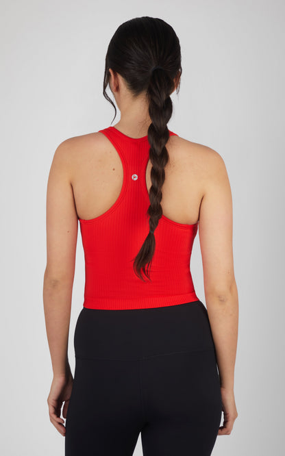 Ribbed Tank  with Padded Bra