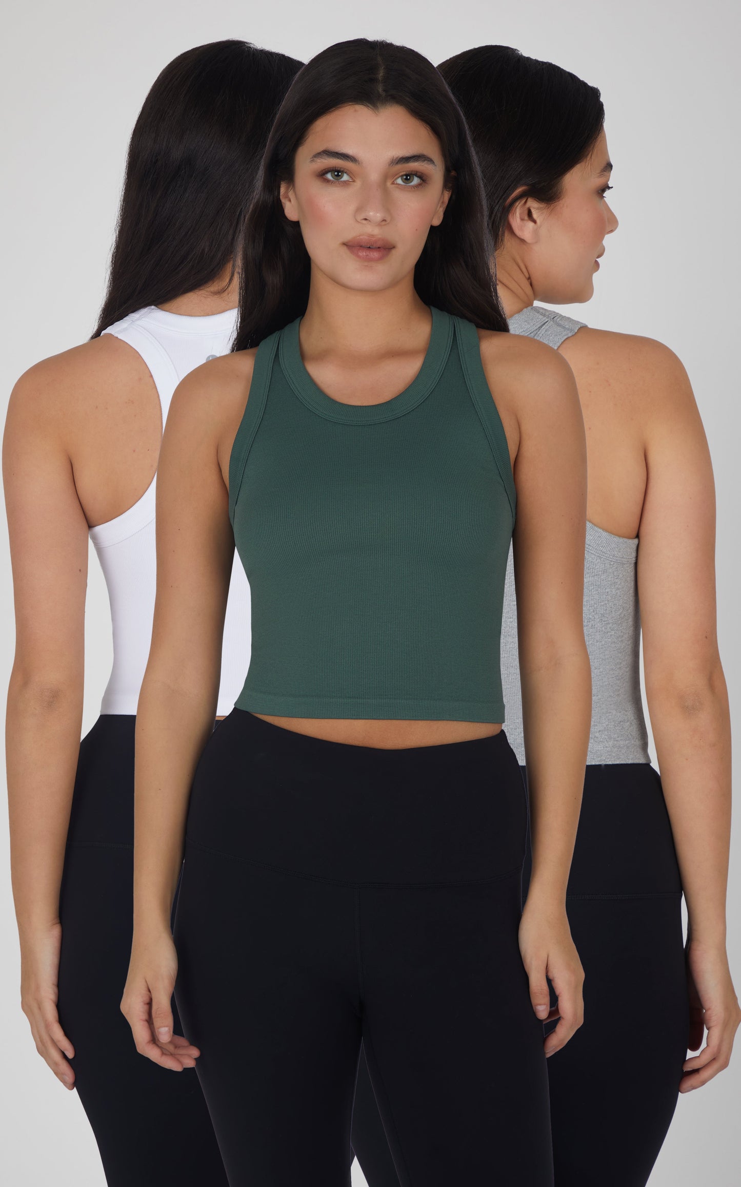 3 PK Ribbed Racerback Tank - Our Stone Story