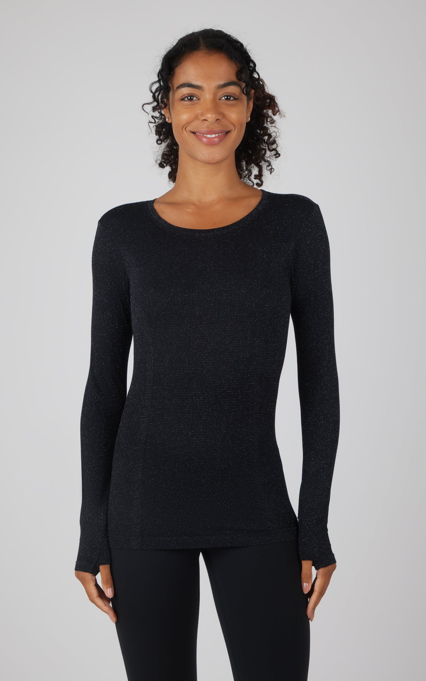 Lurex Seamless Long Sleeve Performance Shirt - Our Cafe Story