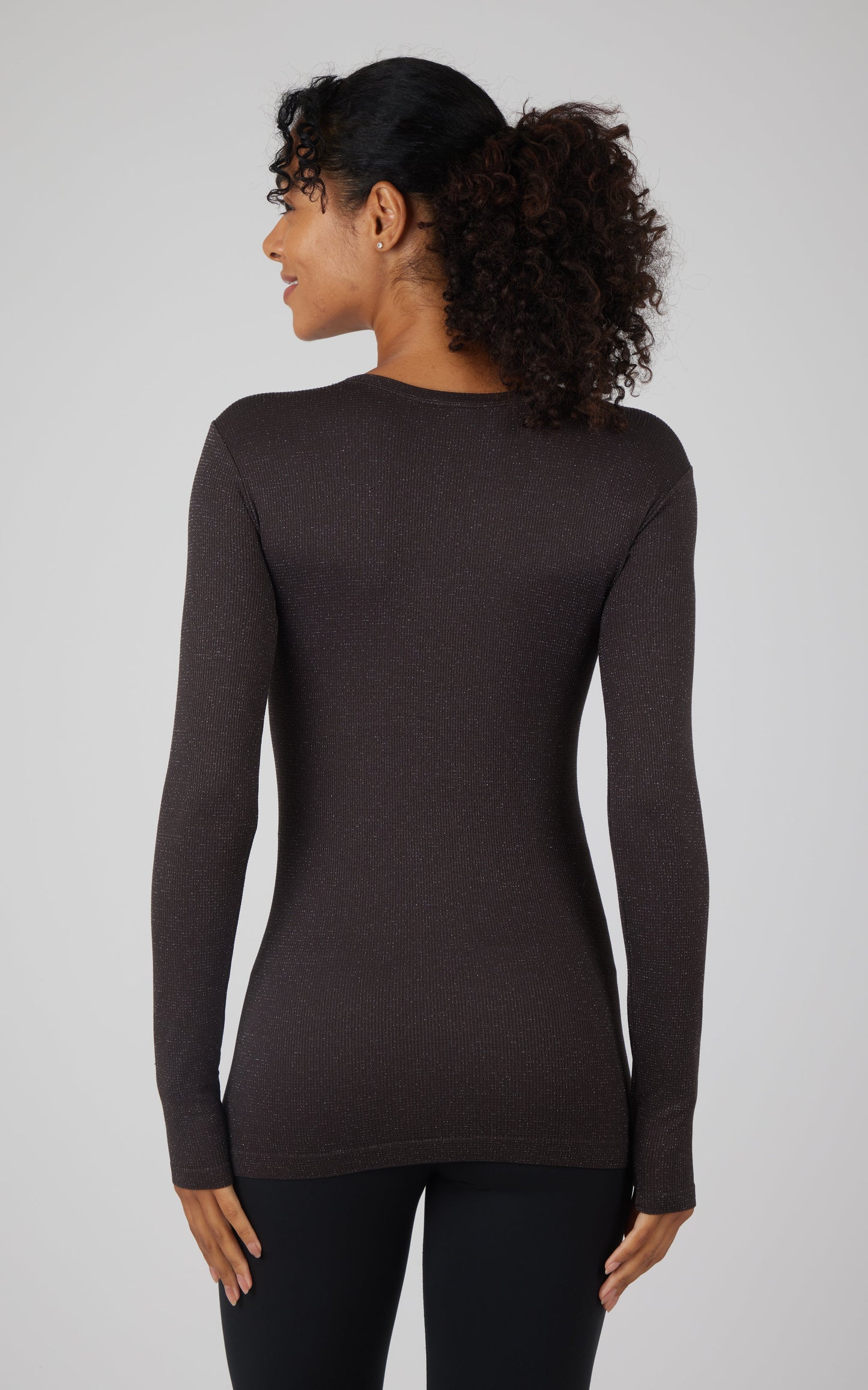 Lurex Seamless Long Sleeve Performance Shirt - Our Cafe Story
