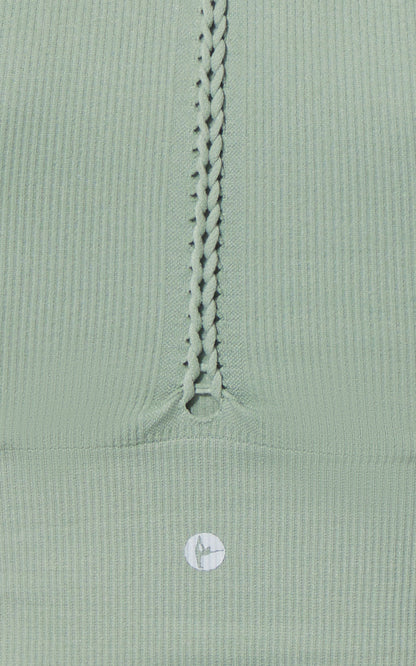 2 PK Ribbed Seamless V-Neck Cropped Tank Top - Our Cafe Story
