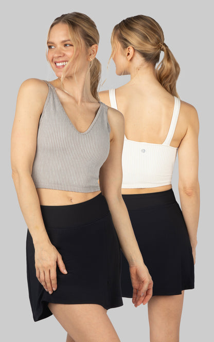 2 PK Stone Wash V-Neck Tank