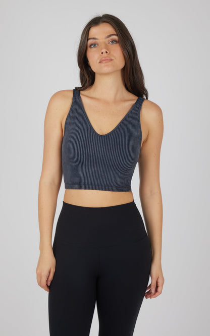 2 PK Stone Wash V-Neck Tank - Our Stone Story