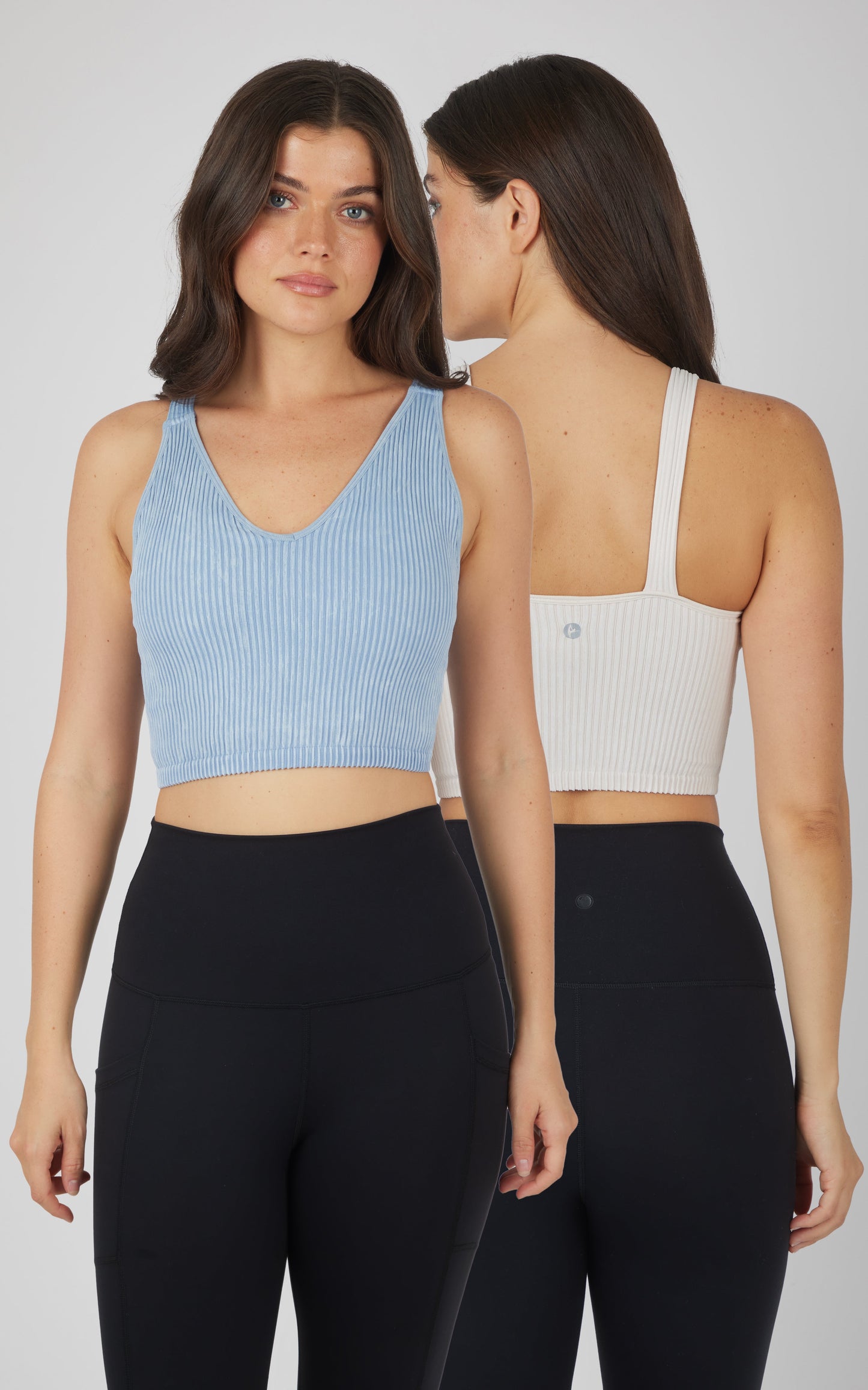 2 PK Stone Wash V-Neck Tank - Our Stone Story