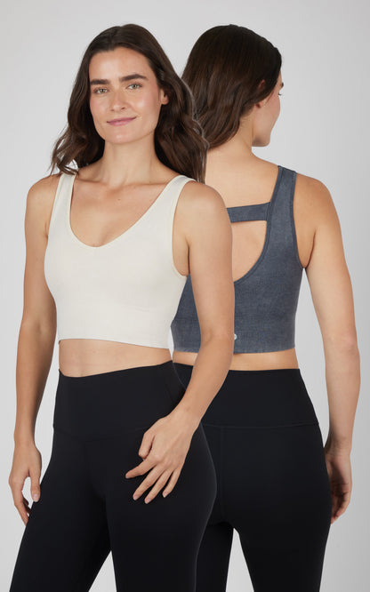 2 PK Stone Wash Bra Tank -Our Stone Story