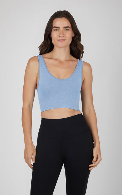 2 PK Stone Wash Bra Tank