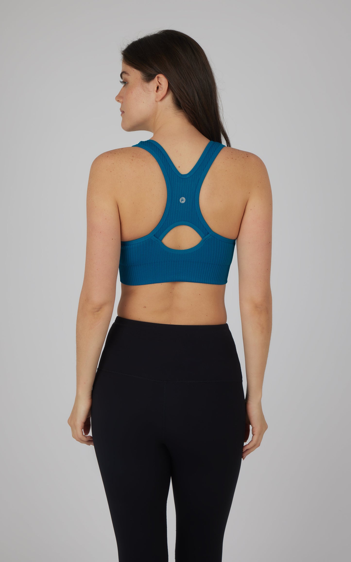 2 PK Seamless Textured Zip Bra Top