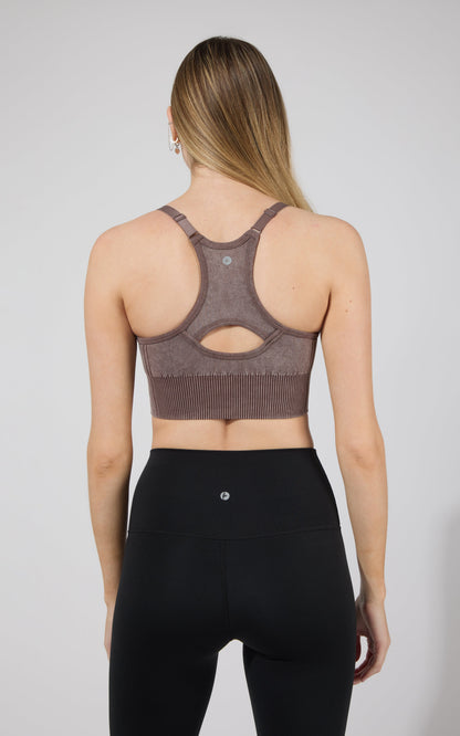 2 PK Stone Washed Verta Textured Bra