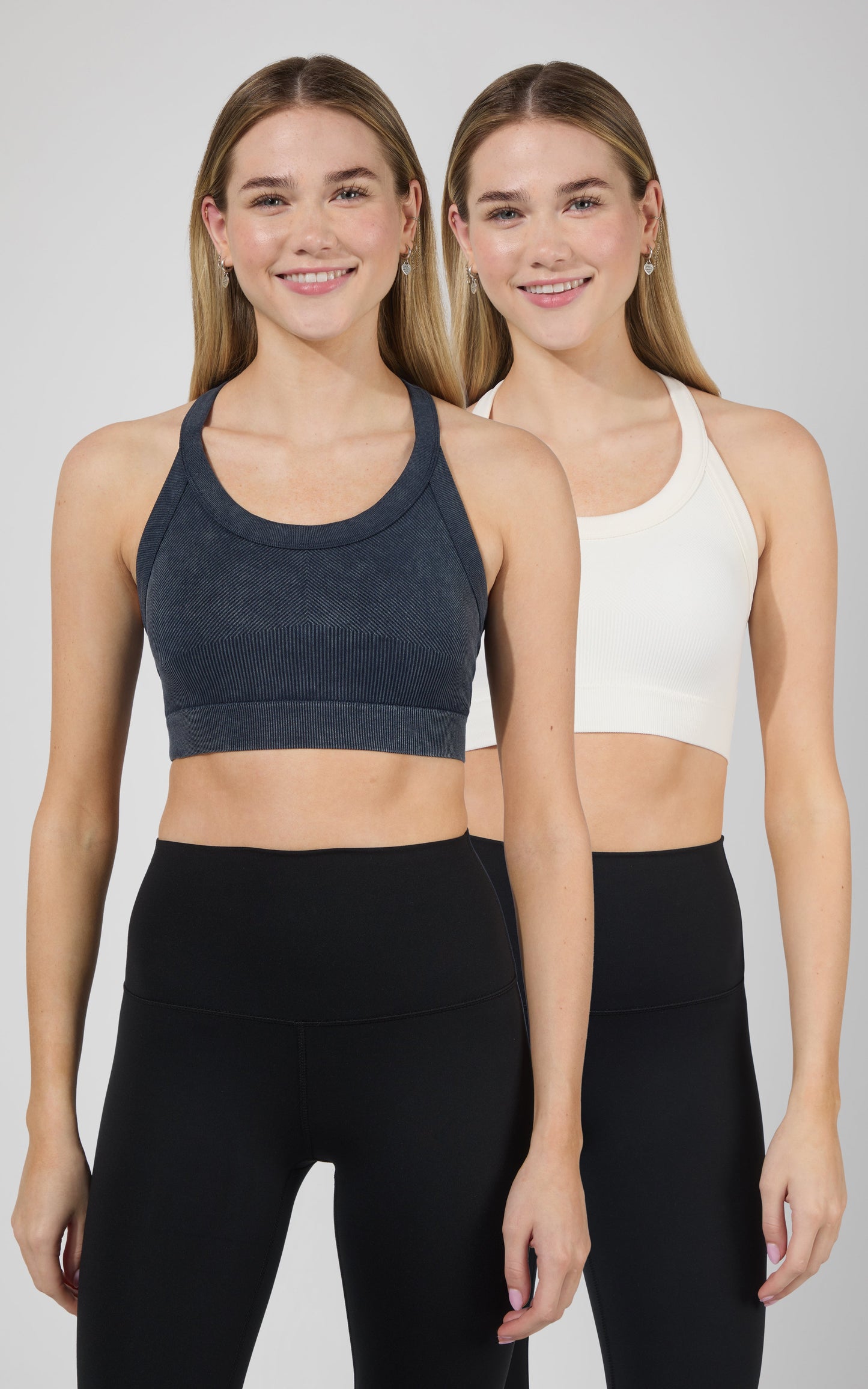 2 PK Stone Washed Seamless Marvella Bra Tank