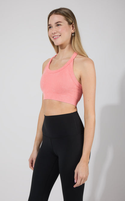 2 PK Stone Washed Seamless Marvella Bra Tank