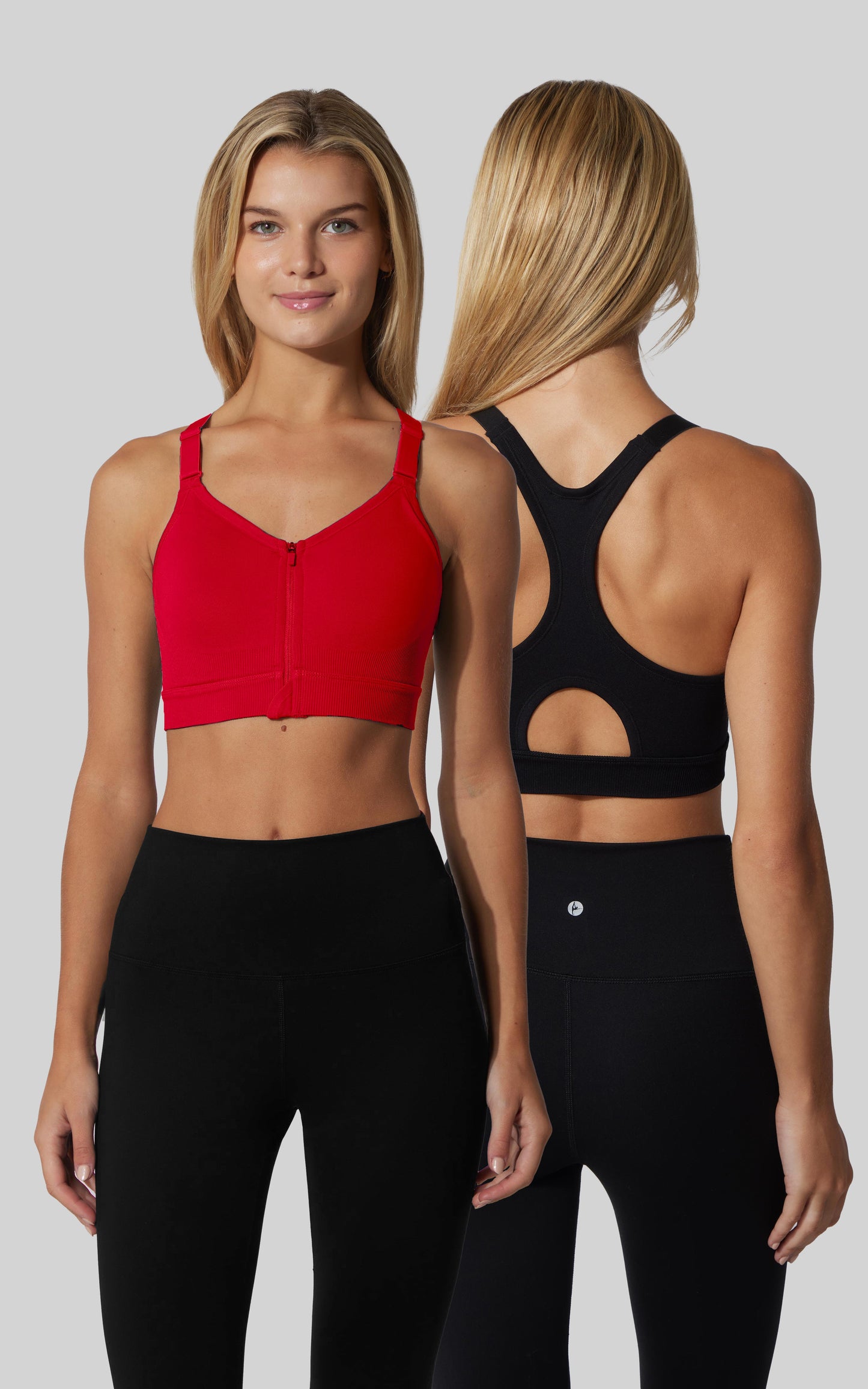 Seamless Darcy Zip Front Bra 2 PK