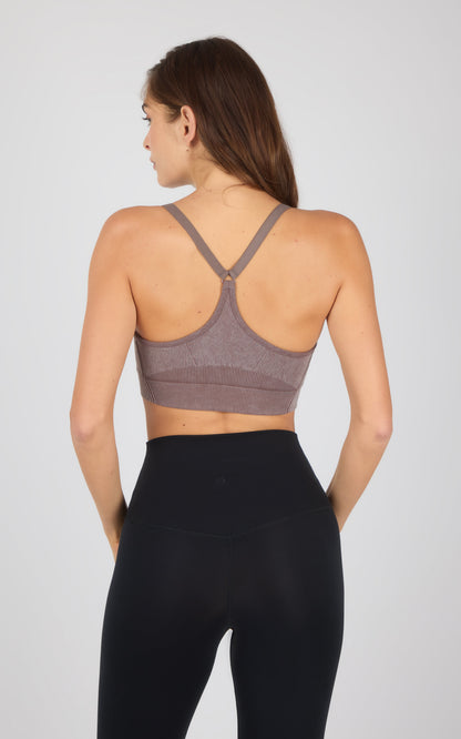 2PK Stone Wash Seamless Ribbed Maelis Bra
