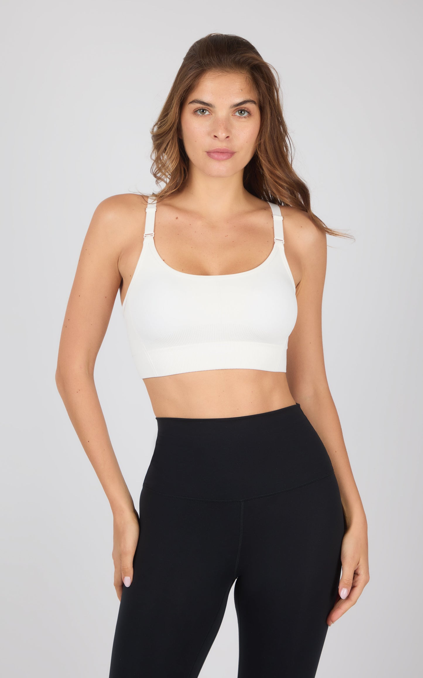 2PK Stone Wash Seamless Ribbed Maelis Bra