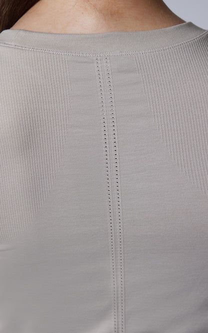 2 PK Seamless Bridgett Short Sleeve Full Length Tee