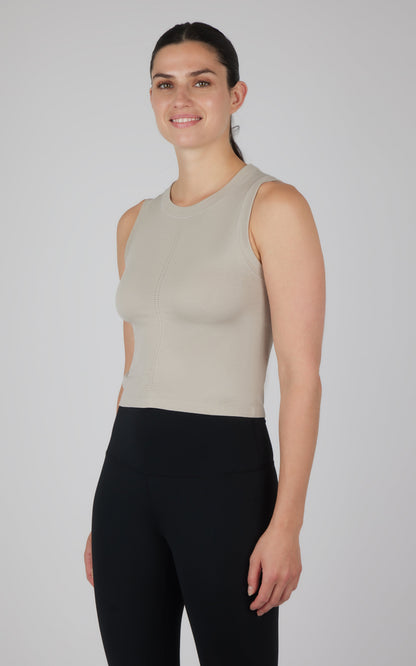 Seamless Slim Fit High Neck Tank