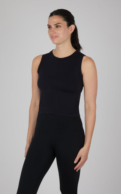 Seamless Slim Fit High Neck Tank