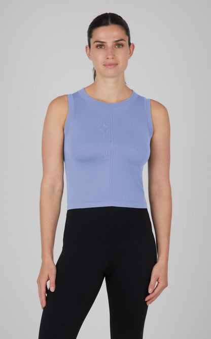 Seamless Slim Fit High Neck Tank