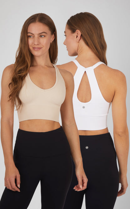 2 PK Ribbed Bralette - Our Earthy Story