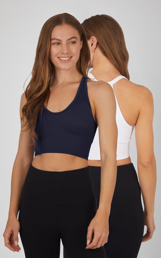 2 PK Ribbed Bralette - Our Ocean Core Story - Our Ocean Core Story