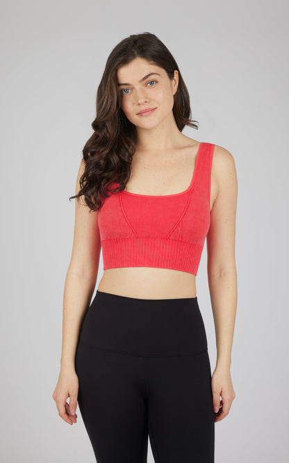 2 PK Stonewash Seamless Bra Tank - Our Cafe Story