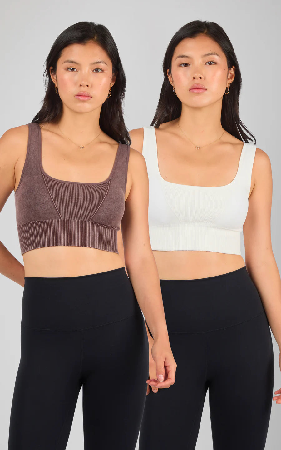 2 PK Stonewash Seamless Bra Tank